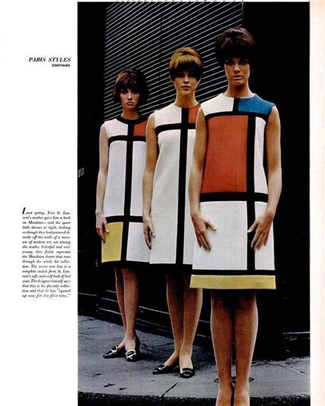 the mondrian collection of yves saint laurent|mary quant mondrian dress.